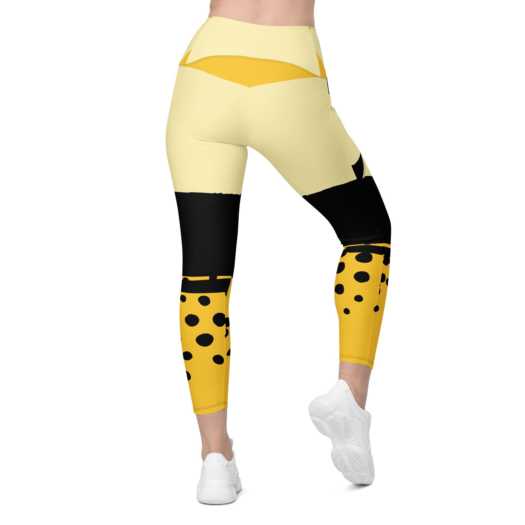 Yellow Leggings with pockets - Cornlegus