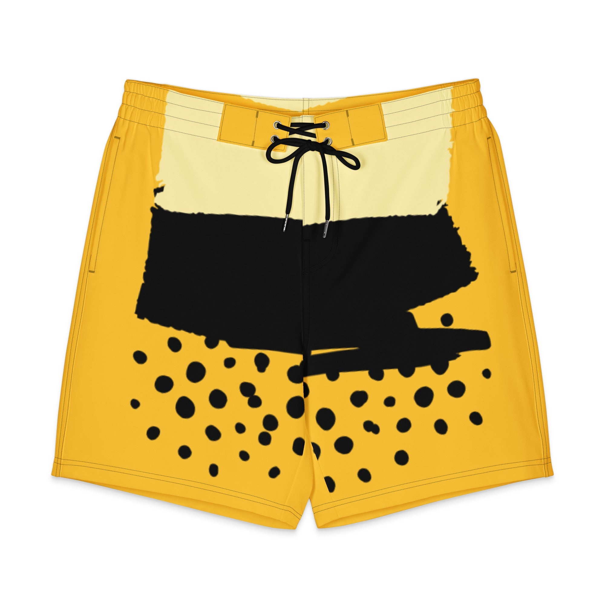 Yellow Men's Board Shorts - Cornlegus