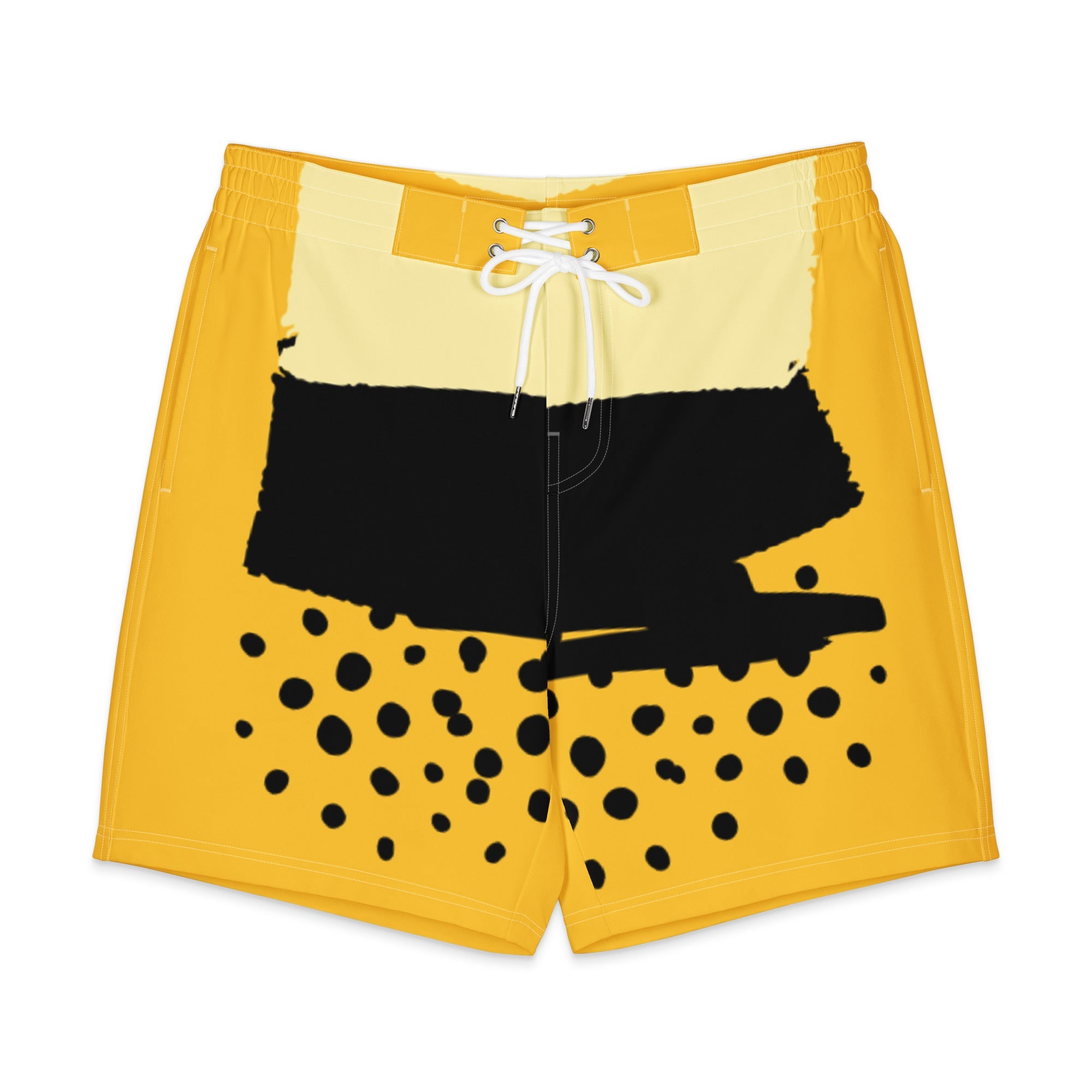 Yellow Men's Board Shorts - Cornlegus